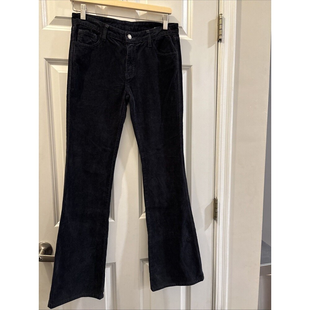 Dark Grey Corduroy Flare Pants By J Galt/ Y2K Vibe Womens Size 8/ Medium EUC